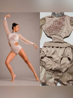 Kelle Starlet Competition Solo Costume Blush contemporary lyrical 2 piece SA